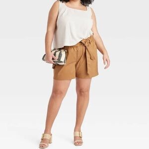 High Rise Pull-On Shorts